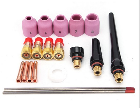 4 Pcs 040/'/' 1//16/'/' 3//32/'/' 1//8/'/' Wedge Collet Kits For 17 18 26 TIG Welding Torch