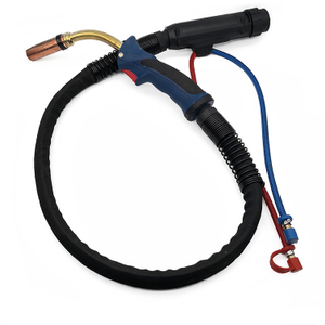  Binzel 501d mig water cooled torch and welding consumables 