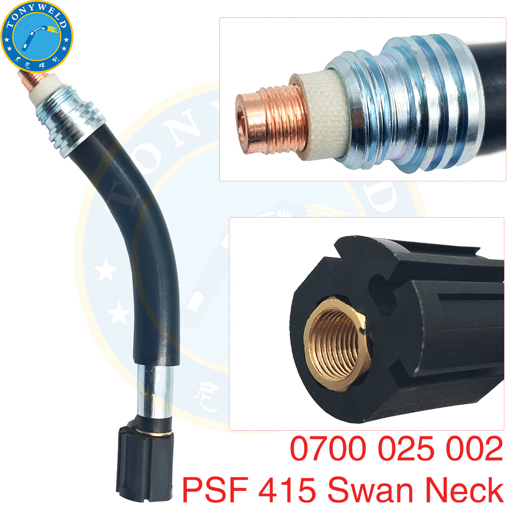 0700 025 002  Swan-neck For PSF 415 Air Cooled Mig Welding Torch Esab Type Gun Spare Part