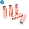 Welding Accessories Nozzle NS-A1218C 1/2” Bore, 1/8” Recess, Copper Φ12.7*69.8 for Bnd AccuLock S Series Welding Torch Spare Parts 