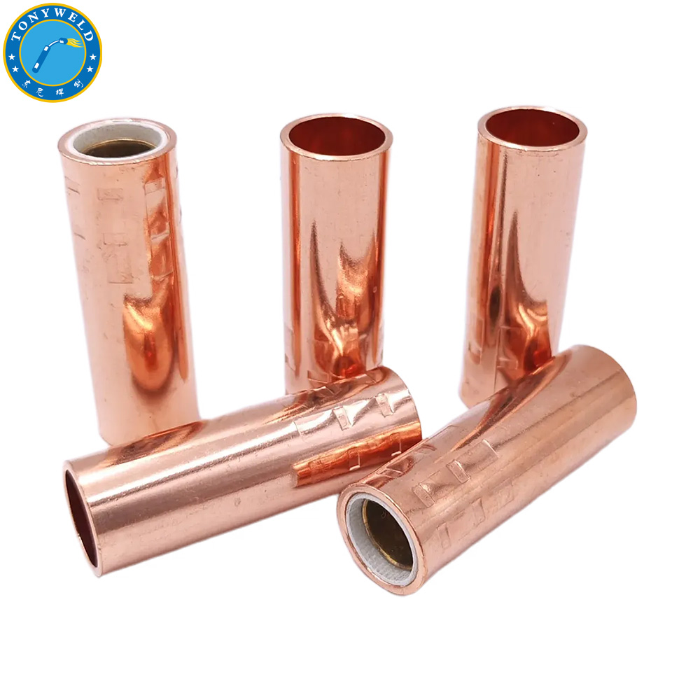Welding Accessories Nozzle Tips 21-62 5/8 Φ15.9*57mm for Tweco Series 180A Mig Welding Gas Air Cooled Torch Soldering Gun