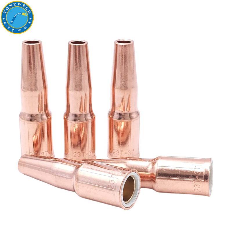 Mig Welding Torch Accessories 23T-37 Nozzle 3/8” Φ9.5*82 Tapered for Tweco Series Solder Gun