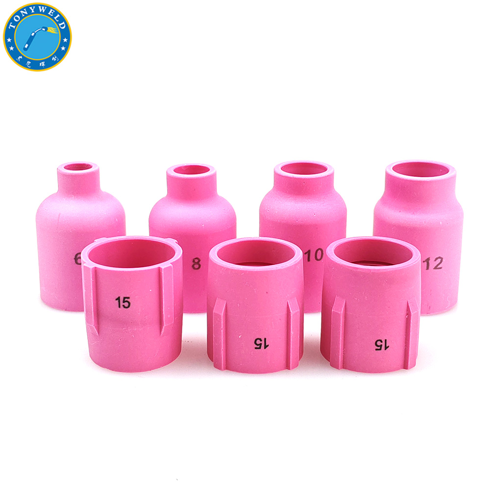 Different Size of Pink Ceramic Nozzle for Wp9 Wp20 Wp17 Wp18 Wp25 Wp26 Tig Welding Torch Kit Parts