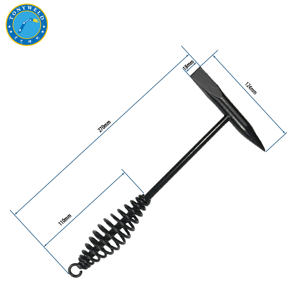 High Carbon Steel Rust Cleaning Wholesale Welding Chipping Hammer with Spring Handle for Welders 300g 500g 
