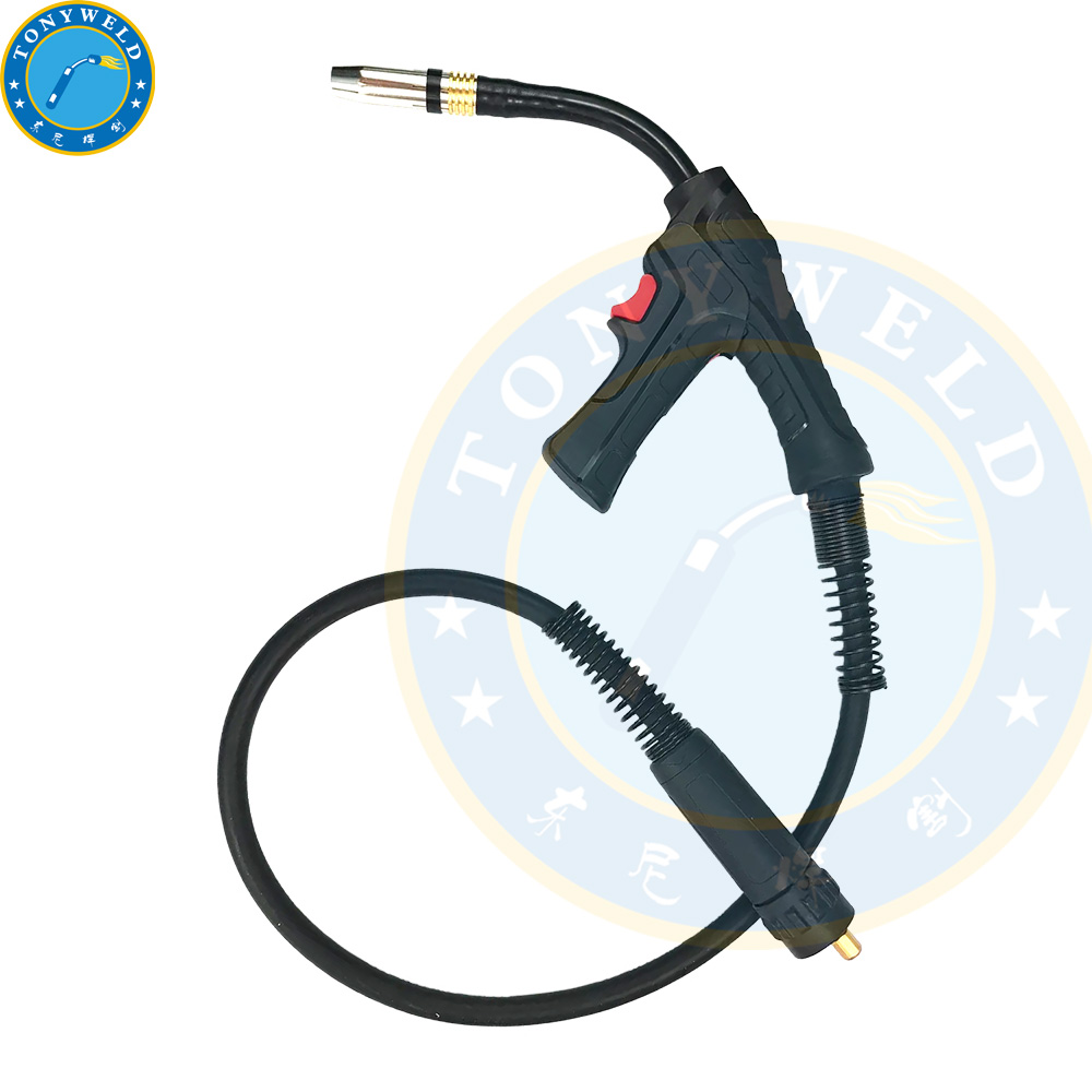 Flexible Swan Neck Mig Welding Torches Binzel Removable Pistol Grip Mb 24KD Co2 Gas Air Cooled Gun Torch