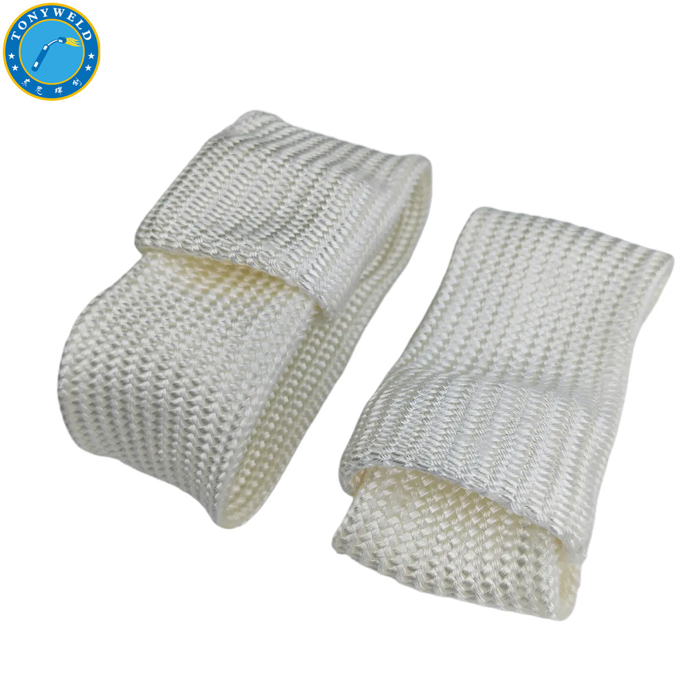 Welding Tools Consumables High Silica TIG Finger Insulation protection Cover Heat-resistant Welding Gloves