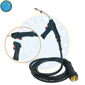 Mig Welding Torches Binzel Removable Pistol Grip Mb 26kd Co2 Gas Air Cooled Gun Torch
