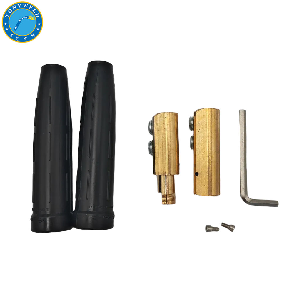 Tweco LC40 Welding Connector Kit - Male & Female Pair, Heavy Duty Cable Joint