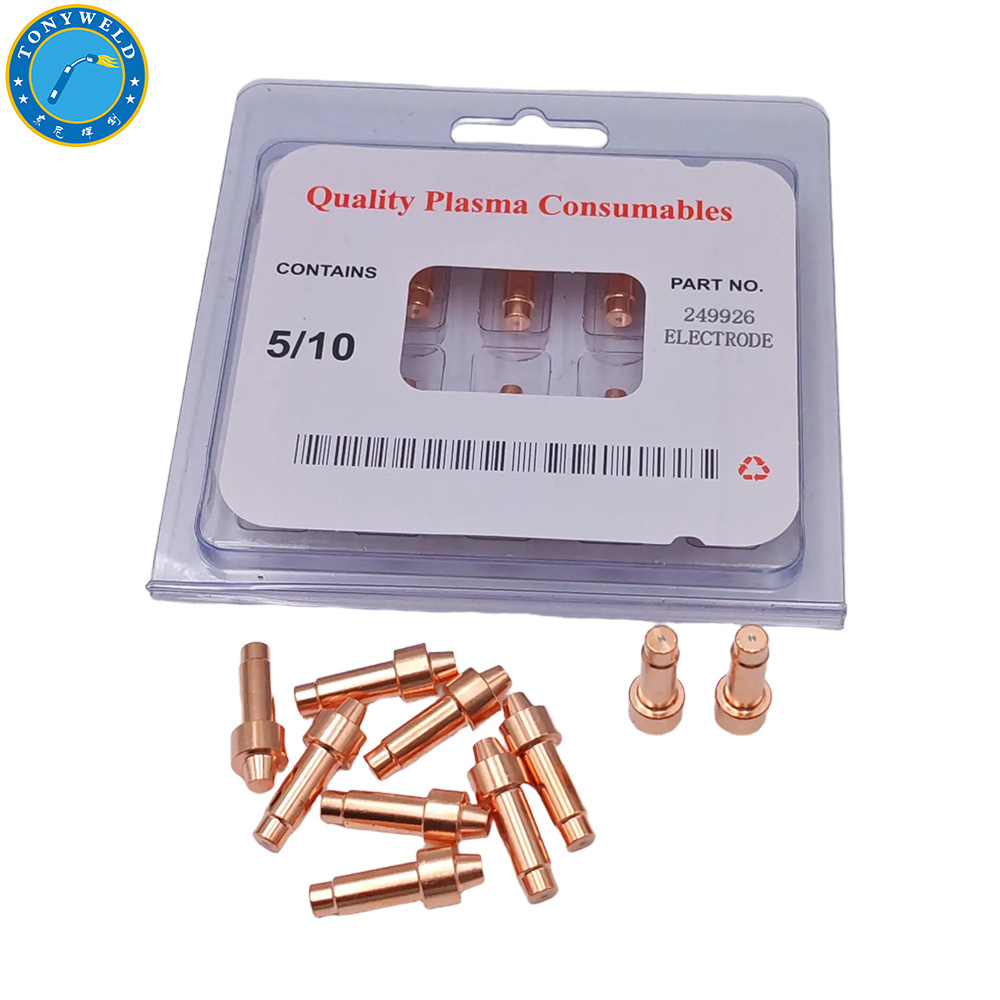 Plasma Cutting Torch Consumable 249926 Electrode for Miller XT-12/30/40 Spare Part Replacement
