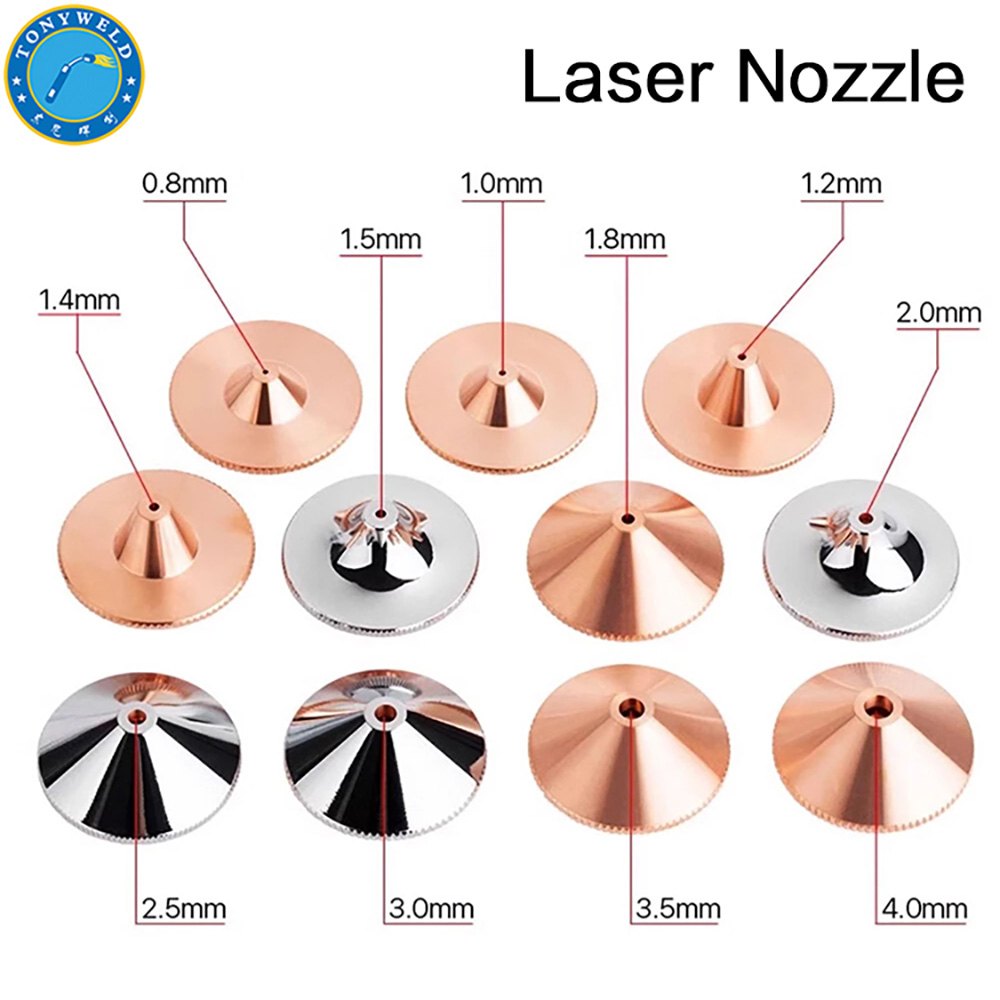 Laser Cutting Nozzle Double Layer Diameter 28mm Thread M11 Aperture 0.8-5.0 Options for CNC Machine