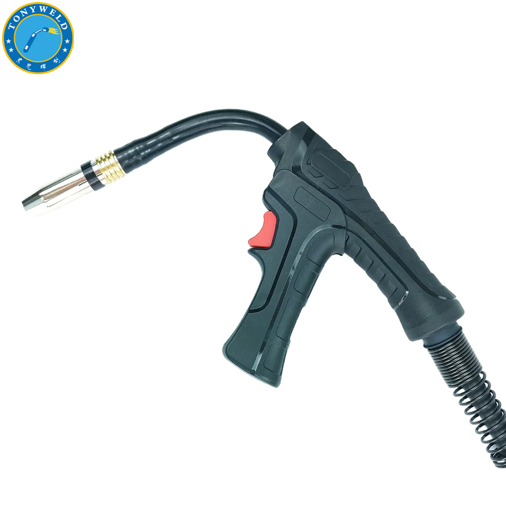 Flexible Swan Neck Mig Welding Torches Binzel Removable Pistol Grip Mb 24KD Co2 Gas Air Cooled Gun Torch