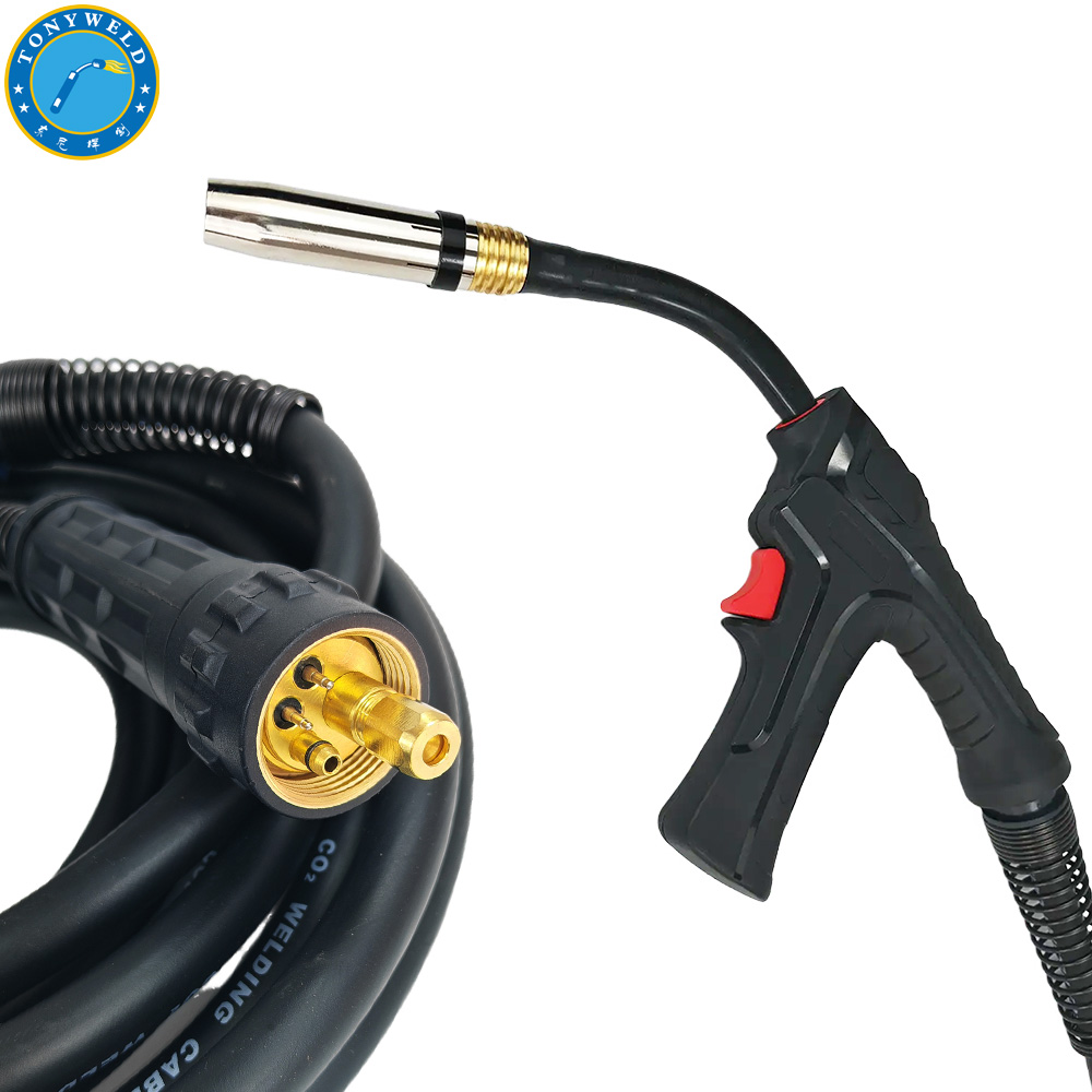 Flexible Swan Neck Mig Welding Torches Binzel Removable Pistol Grip Mb 36KD Co2 Gas Air Cooled Gun Torch