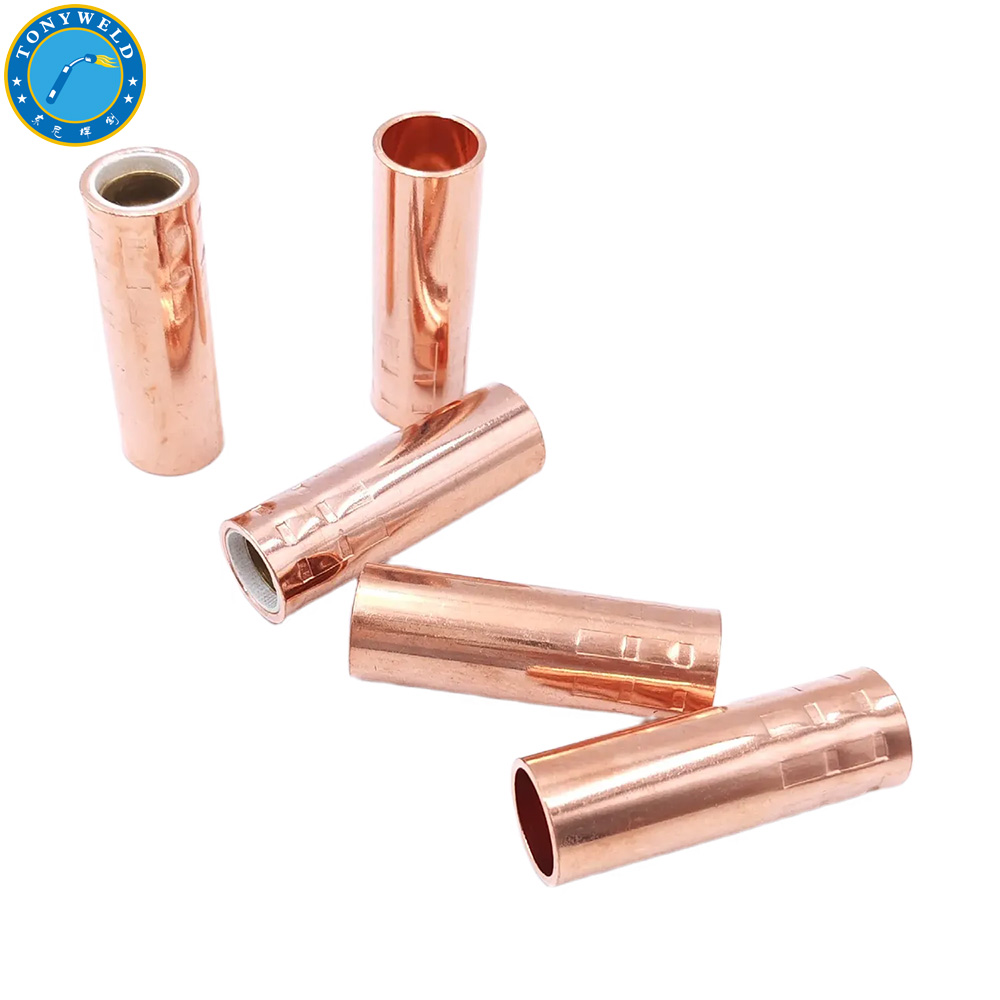 Welding Accessories Nozzle Tips 21-62 5/8 Φ15.9*57mm for Tweco Series 180A Mig Welding Gas Air Cooled Torch Soldering Gun