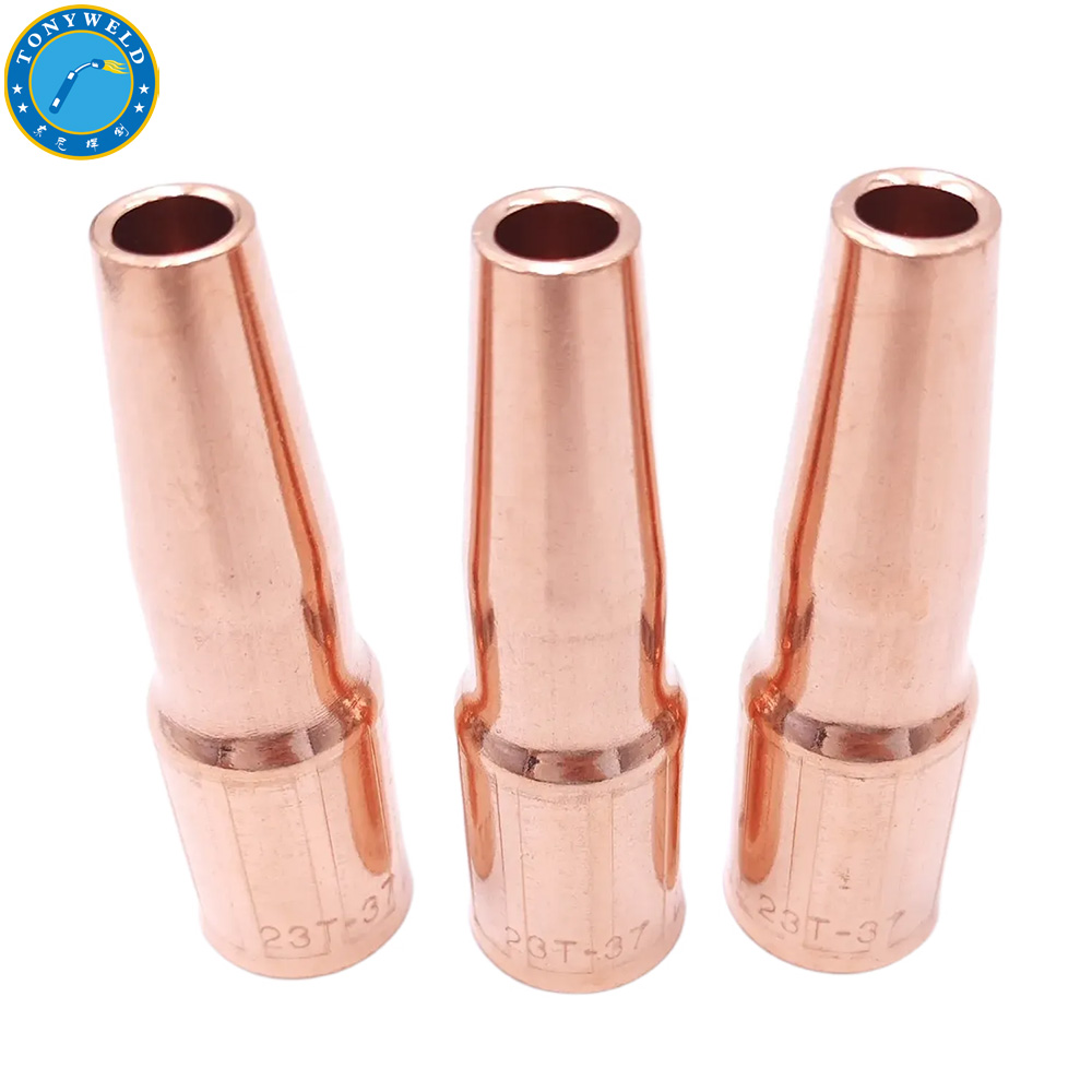 Mig Welding Torch Accessories 23T-37 Nozzle 3/8” Φ9.5*82 Tapered for Tweco Series Solder Gun