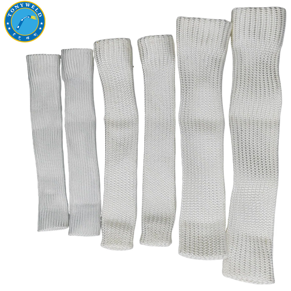 Welding Tools Consumables High Silica TIG Finger Insulation protection Cover Heat-resistant Welding Gloves