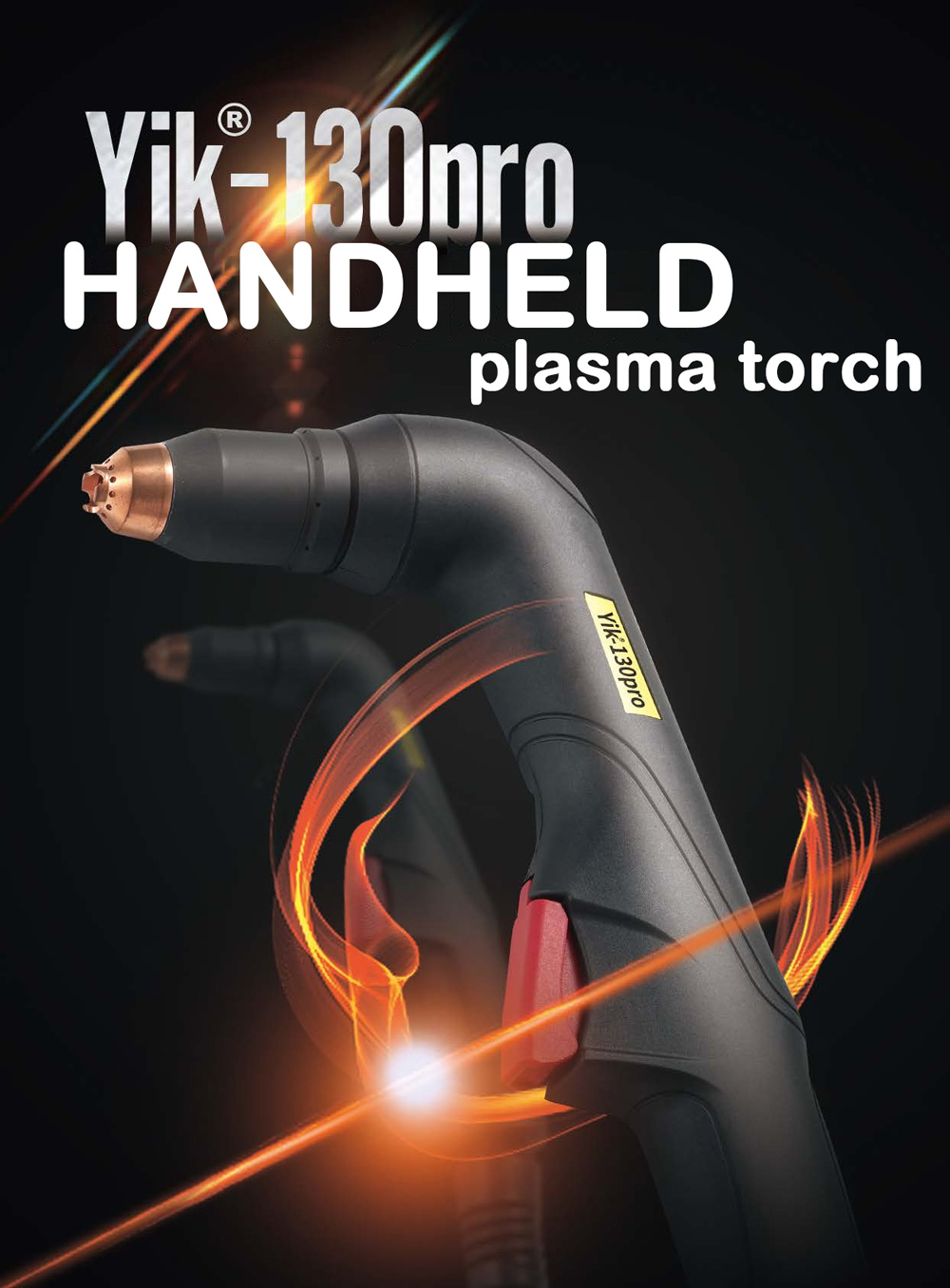 Yikuai YK130-pro High Performance handheld Plasma Cutting Torch with high quality nozzle and electrode