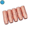 Welding Accessories Nozzle NS-A1218C 1/2” Bore, 1/8” Recess, Copper Φ12.7*69.8 for Bnd AccuLock S Series Welding Torch Spare Parts 