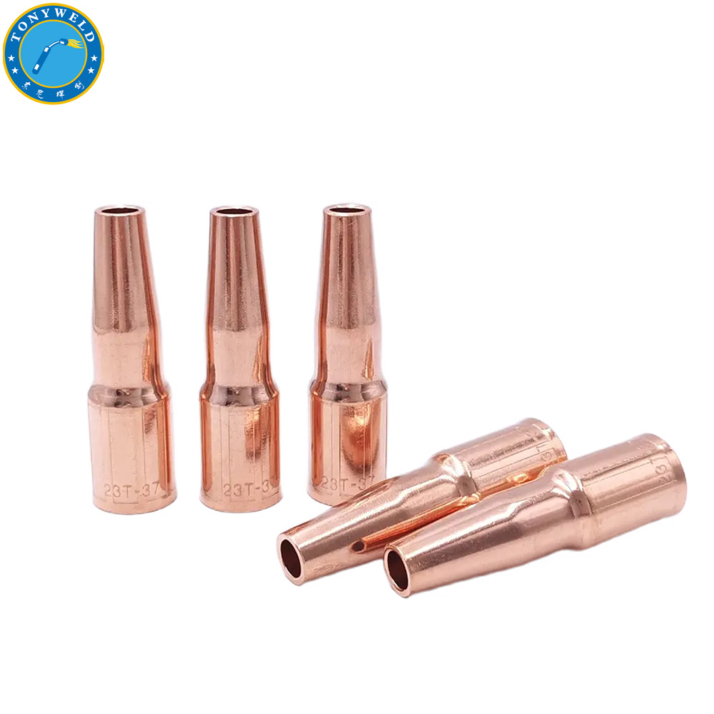 Mig Welding Torch Accessories 23T-37 Nozzle 3/8” Φ9.5*82 Tapered for Tweco Series Solder Gun