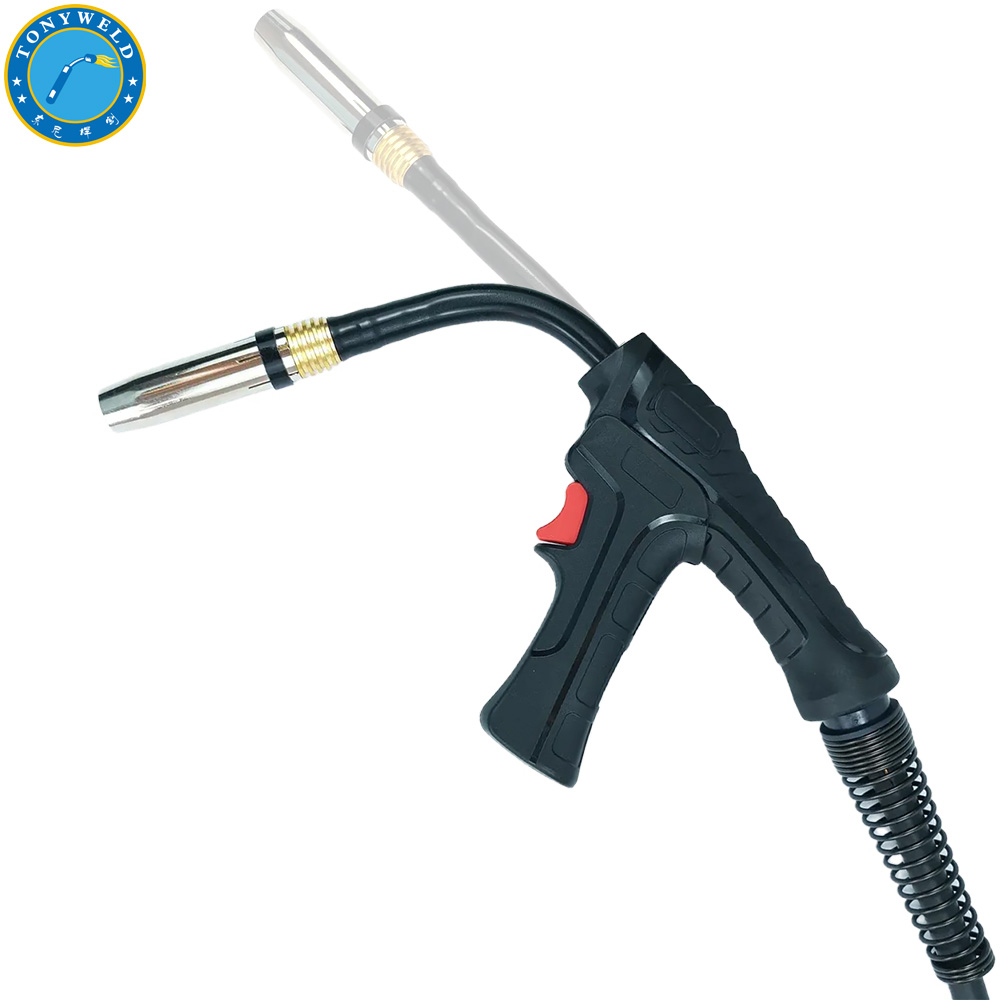 Flexible Swan Neck Mig Welding Torches Binzel Removable Pistol Grip Mb 36KD Co2 Gas Air Cooled Gun Torch