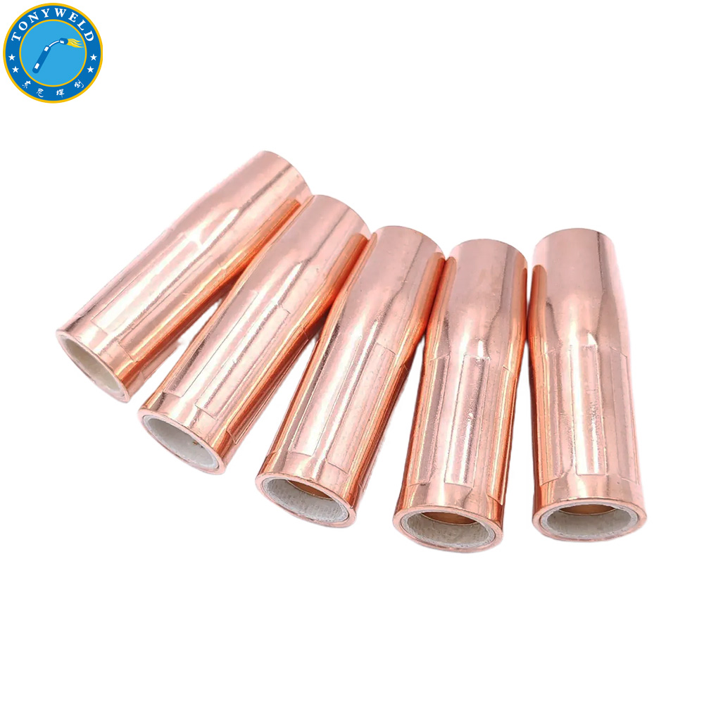 Welding Accessories Nozzle Tips 21-50 1/2" 12.7*57mm for Tweco Series 180A Mig Welding Gas Air Cooled Torch 