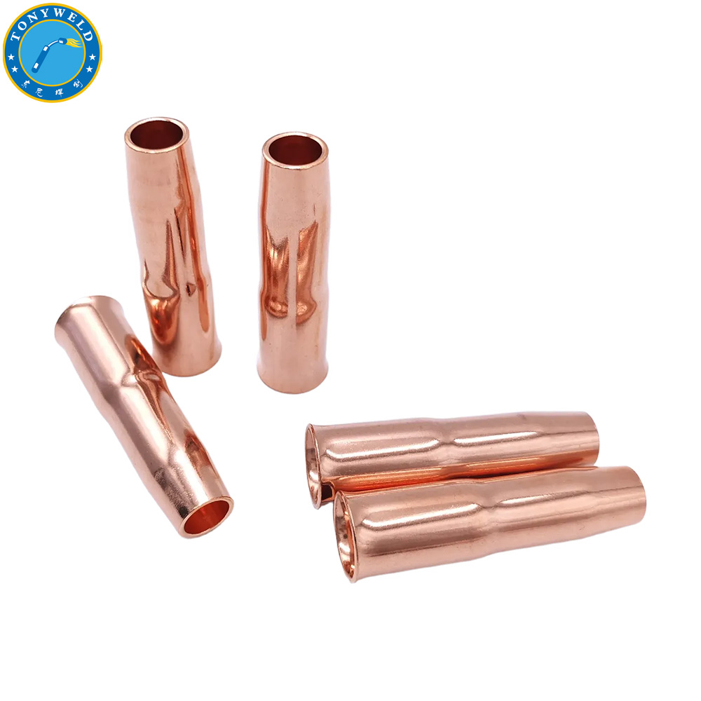 Welding Accessories Nozzle Tips 22-50 1/2" Φ12.7*78mm for Tweco Series 200A Mig Welding Gas Air Cooled Torch Soldering Gun