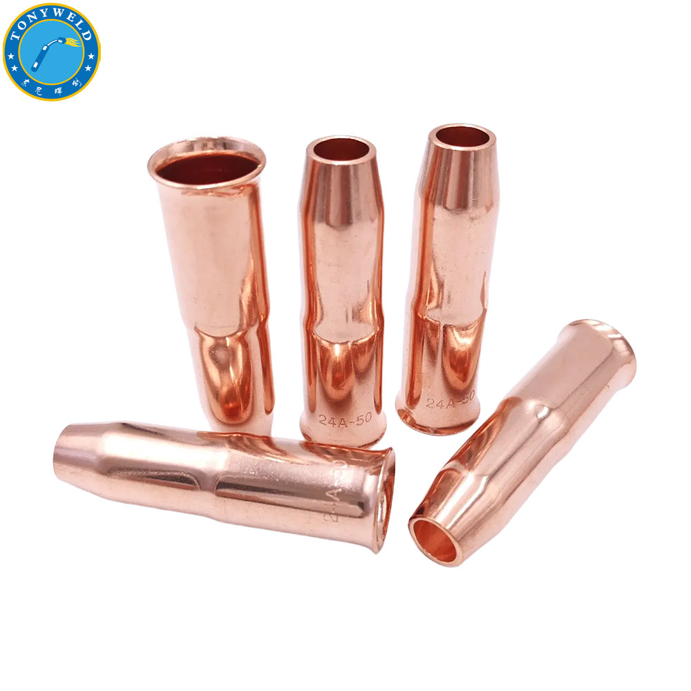 Tweco Mig Welding Torch Accessories 24A-50 Nozzle 1/2” Φ12.7*88 Standard Solder Part