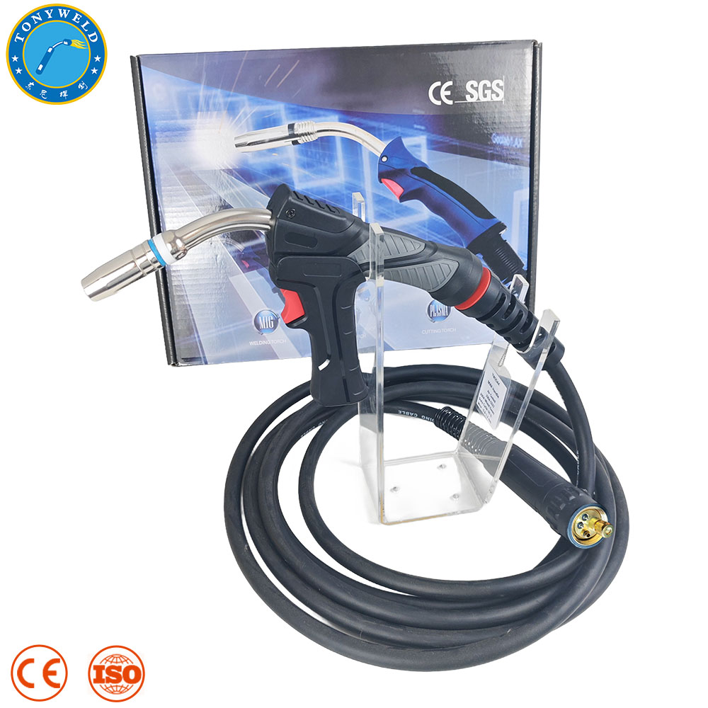 Factory Direct 25AK Air Cooled MIG Welding Gun Pistol Grip Handle Euro Plug 230A 200A Copper Cable OEM Supply
