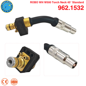 962.1532 Binzel 500A Water Cooled Robot Welding Torch Neck 45 Degree ROBO WH W500 Swan Neck 