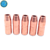 Welding Accessories Nozzle NS-A1218C 1/2” Bore, 1/8” Recess, Copper Φ12.7*69.8 for Bnd AccuLock S Series Welding Torch Spare Parts 