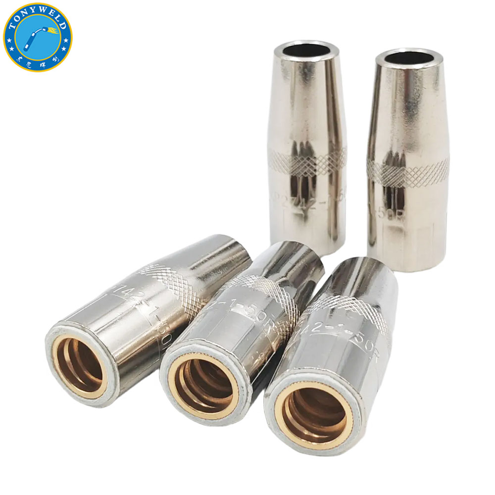Welding Torch Accessories KP2742-1-50R Nozzle 1/2” φ12.7*58.2 for Lincoln Soldering Gun