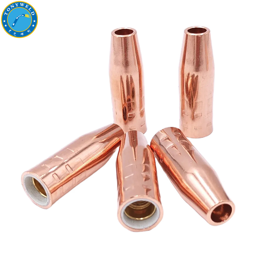 Welding Accessories Nozzle Tips 21-37 for Tweco Series Mini 160A Mig Welding Gas Air Cooled Torch 
