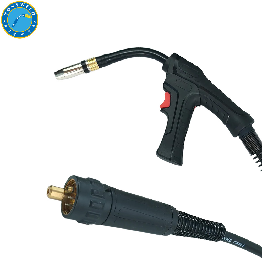 Flexible Swan Neck Mig Welding Torches Binzel Removable Pistol Grip Mb 24KD Co2 Gas Air Cooled Gun Torch