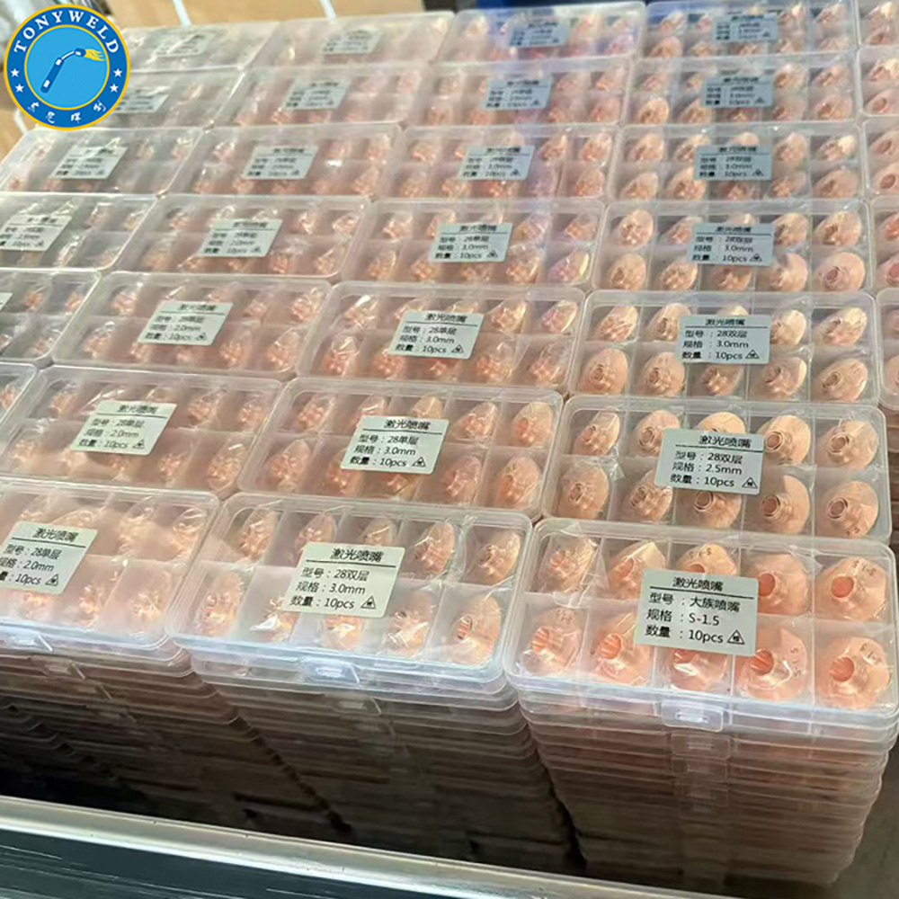 Laser Cutting Nozzle Single Layer Diameter 28mm Thread M11 Aperture 0.8-5.0 Options for CNC Machine