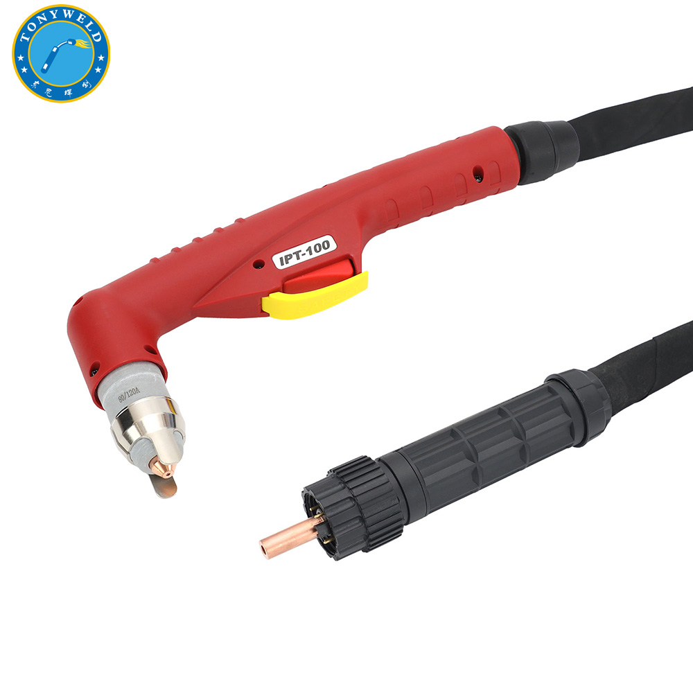 TECMO IPT100 PT100 air Cooled handle Plasma Cutting Torch Central Adaptor 5m Gun