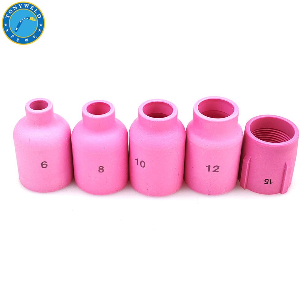 Different Size of Pink Ceramic Nozzle for Wp9 Wp20 Wp17 Wp18 Wp25 Wp26 Tig Welding Torch Kit Parts