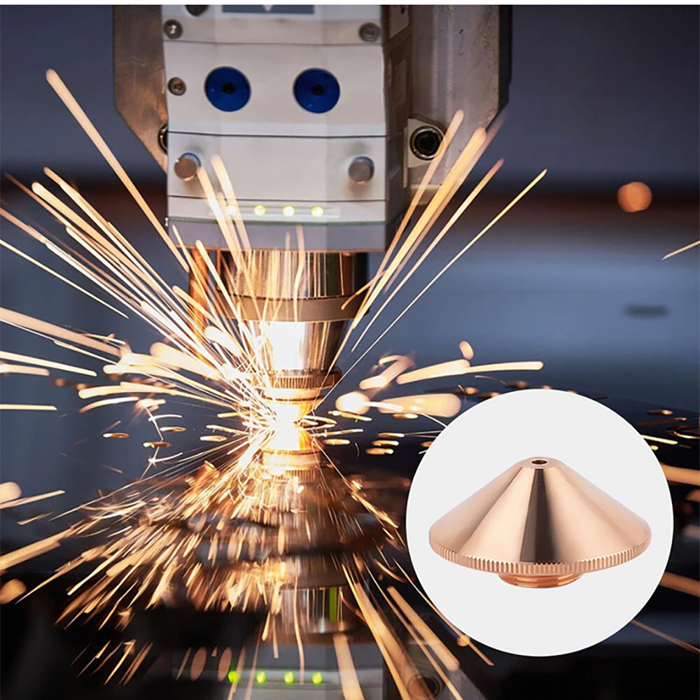 Laser Cutting Nozzle Double Layer Diameter 28mm Thread M11 Aperture 0.8-5.0 Options for CNC Machine